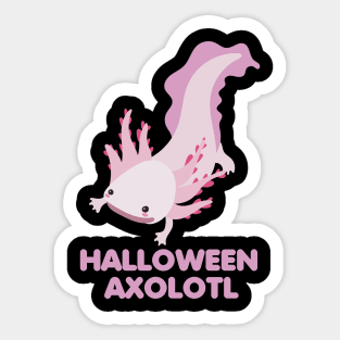 Axolotl Halloween Sticker